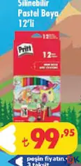 PRİTT SİLİNEBİLİR PASTEL BOYA 12'Lİ